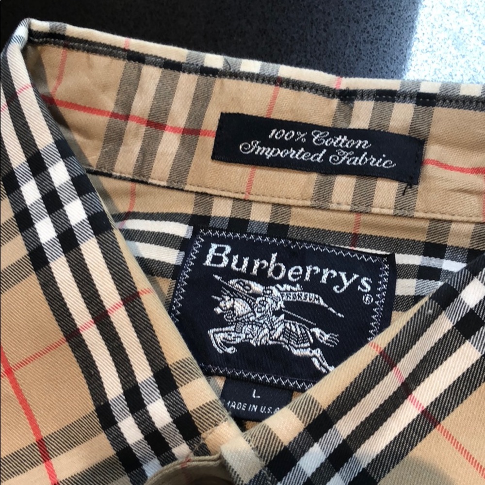 Burberry Cotton Short Sleeved Button Down